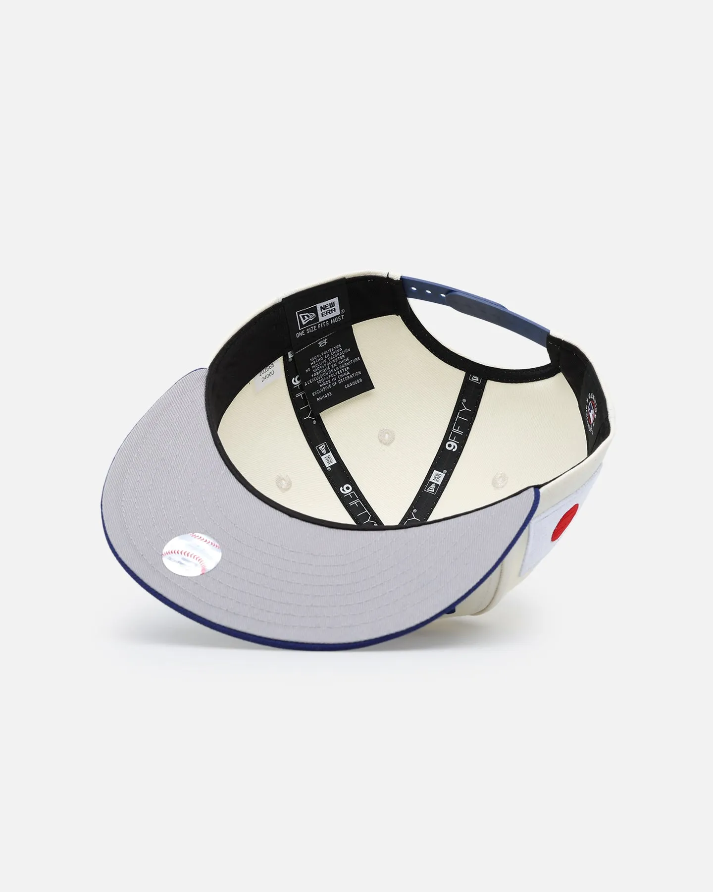 New Era Japan Pack - Los Angeles Dodgers Kanji 9FIFTY Snapback Hat in Cream/Blue