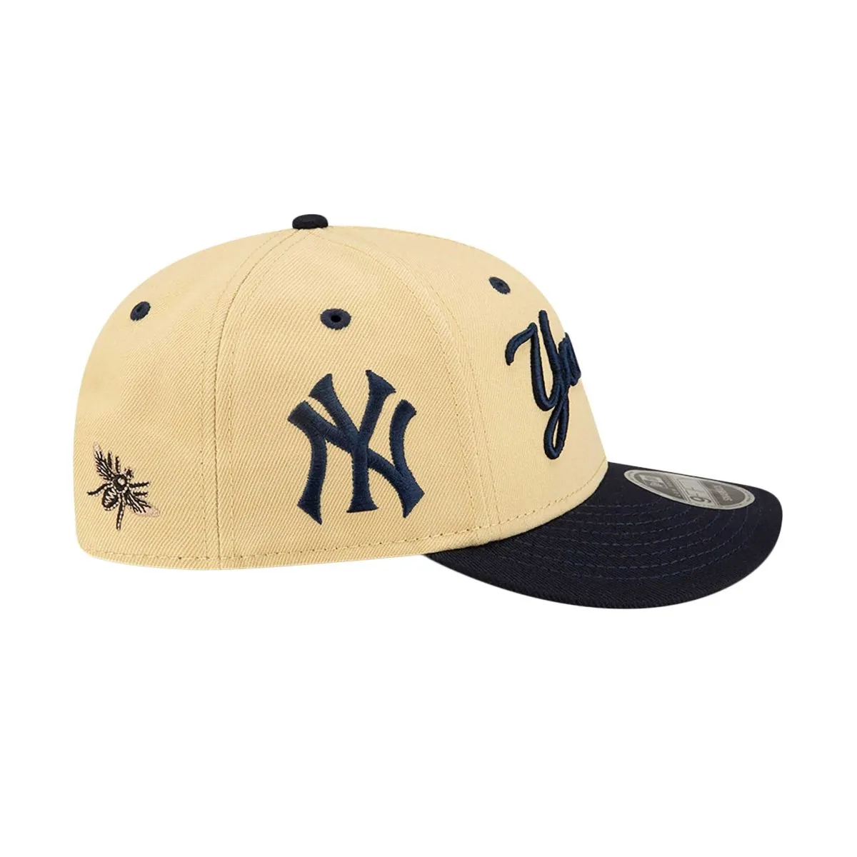 New Era X Felt New York Yankees Low Profile 9FIFTY Snapback Light Beige