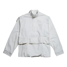 OPEN DIALOGUE MULTI BAG SHIRT WITH ZIPPERS-WHITE