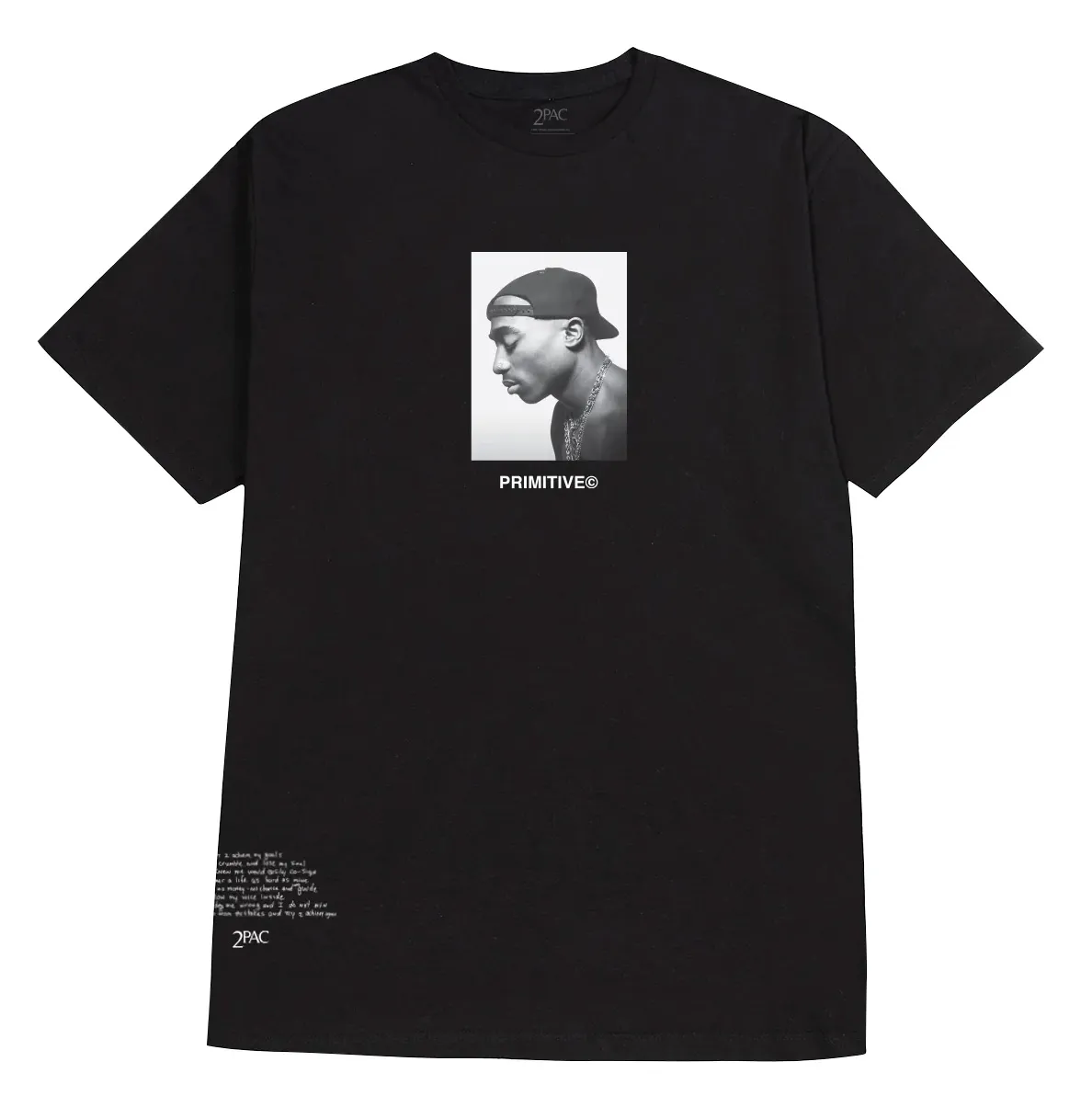 PRIMITIVE T-SHIRT 2PAC NO CHANGES BLACK