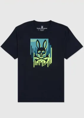 Psycho Bunny Men's High Density Bunny Print Tee