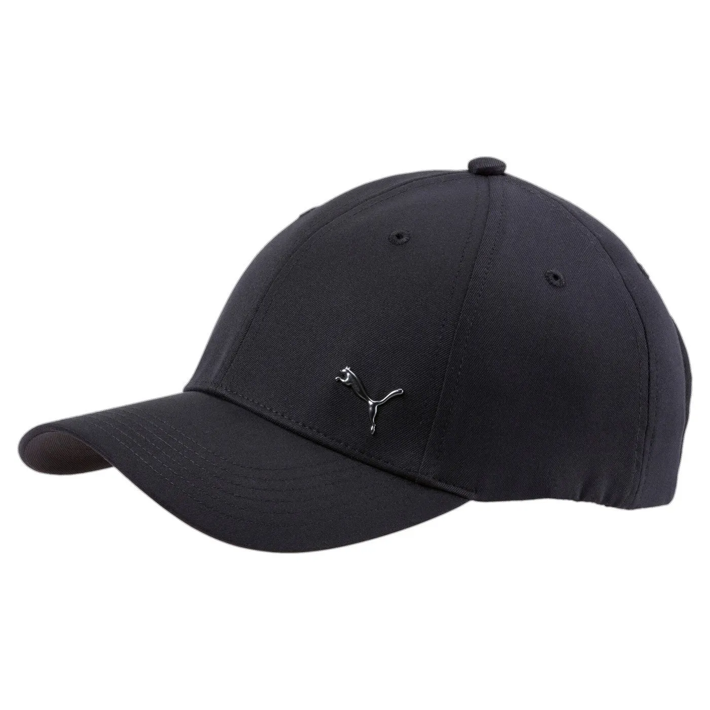 Puma cap with visor and metallic logo Metal Cat 021269-01 black