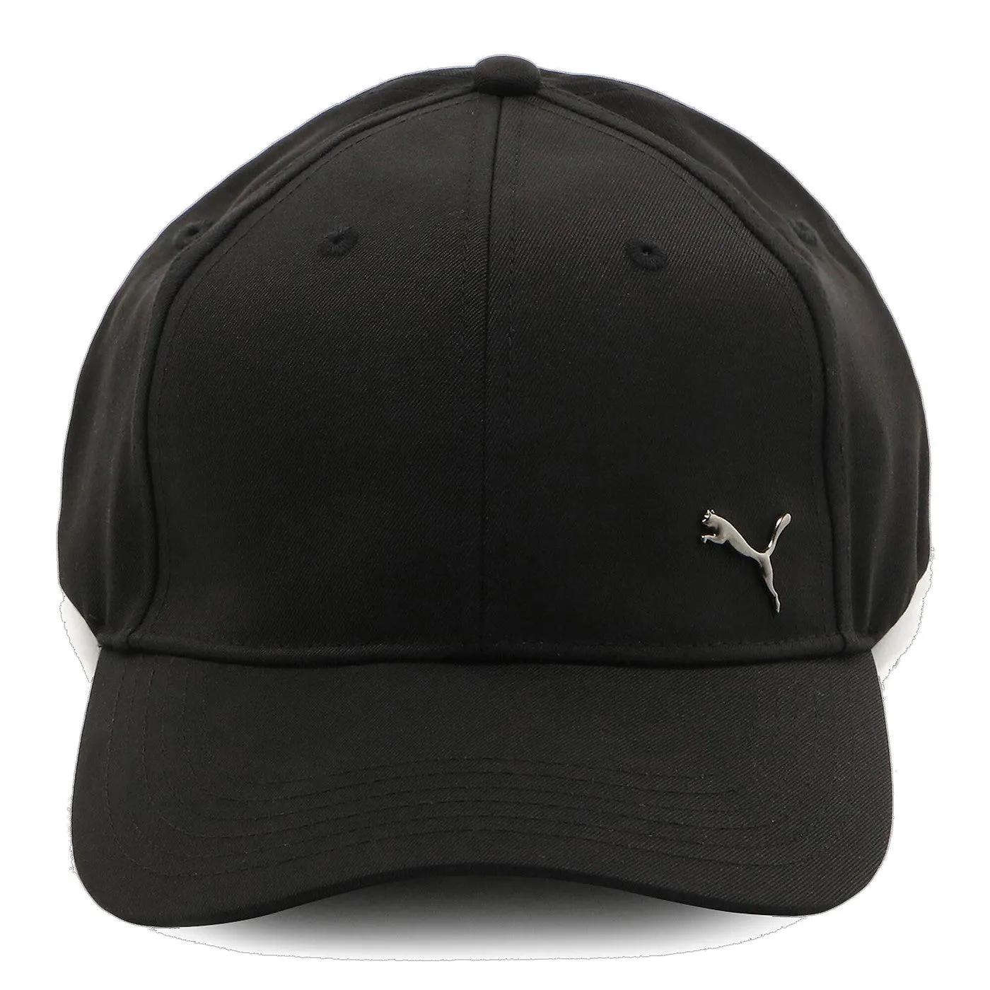 Puma cap with visor and metallic logo Metal Cat 021269-01 black