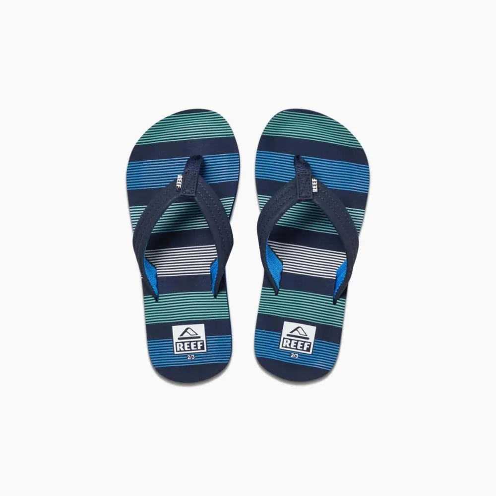 Reef Deep Sea Stripes Ahi Children's Sandal