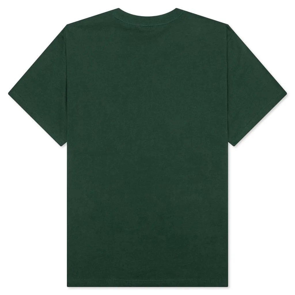 Script Tee - Dark Green