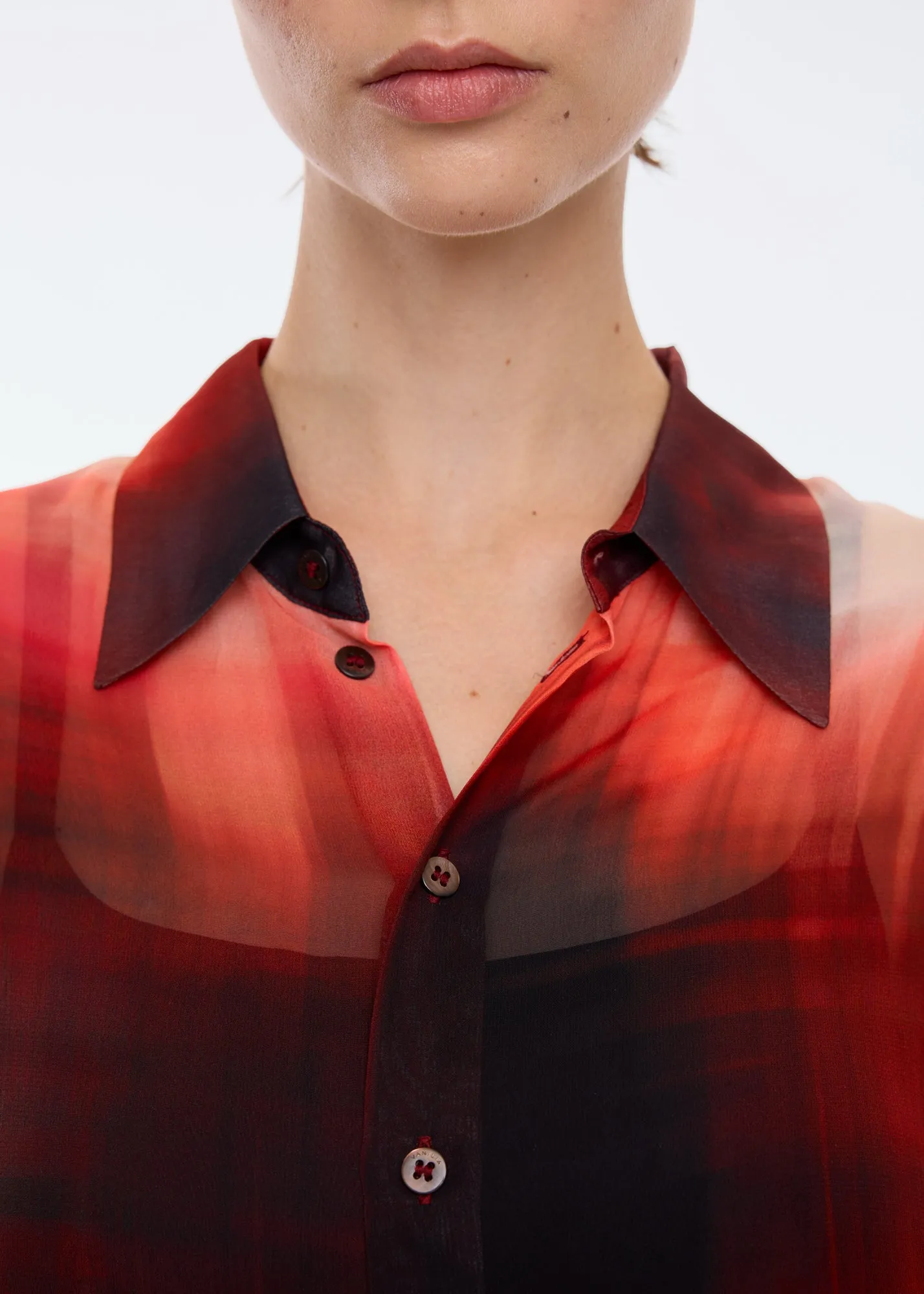 Sheer viscose shirt