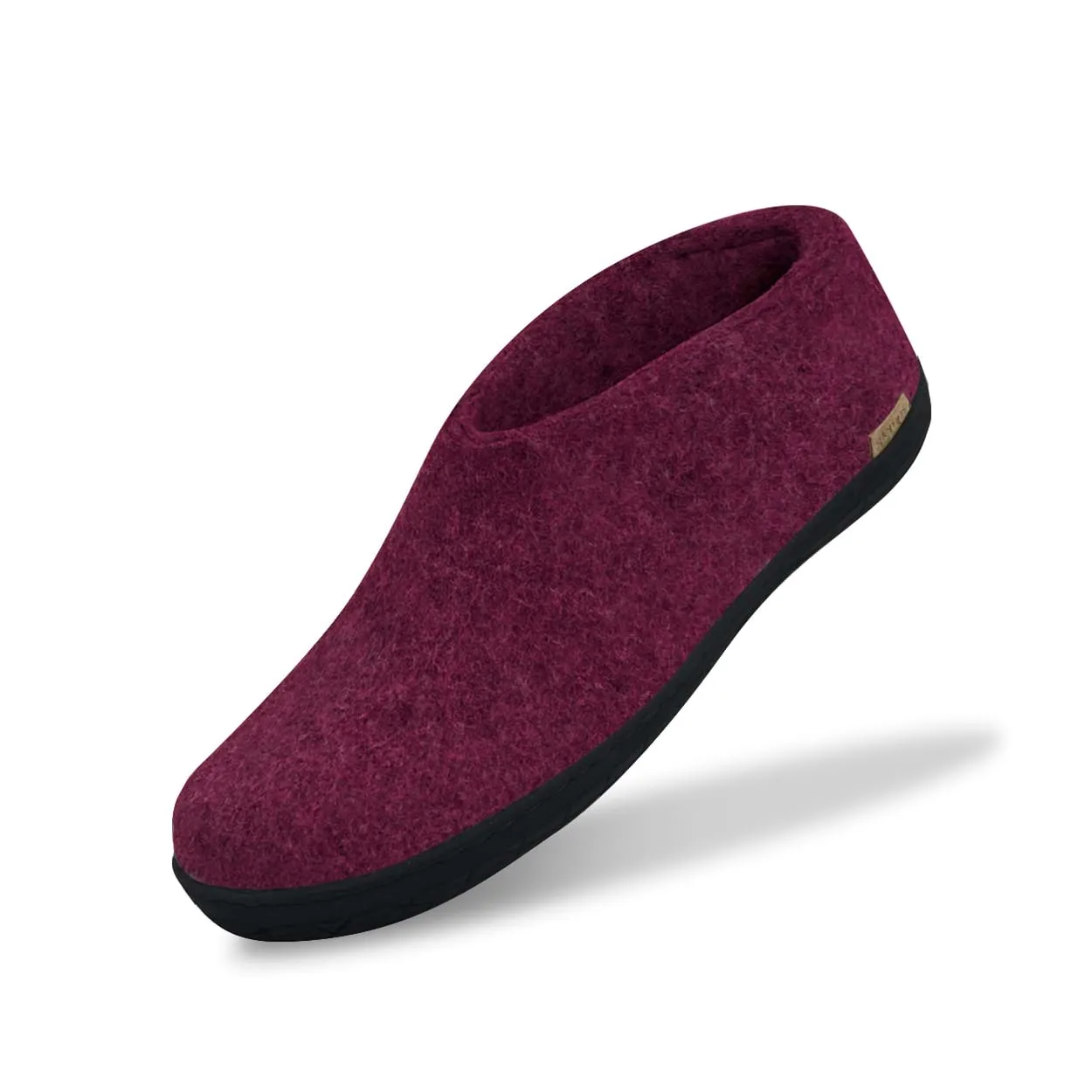 Shoe with natural rubber sole - black - Cranberry