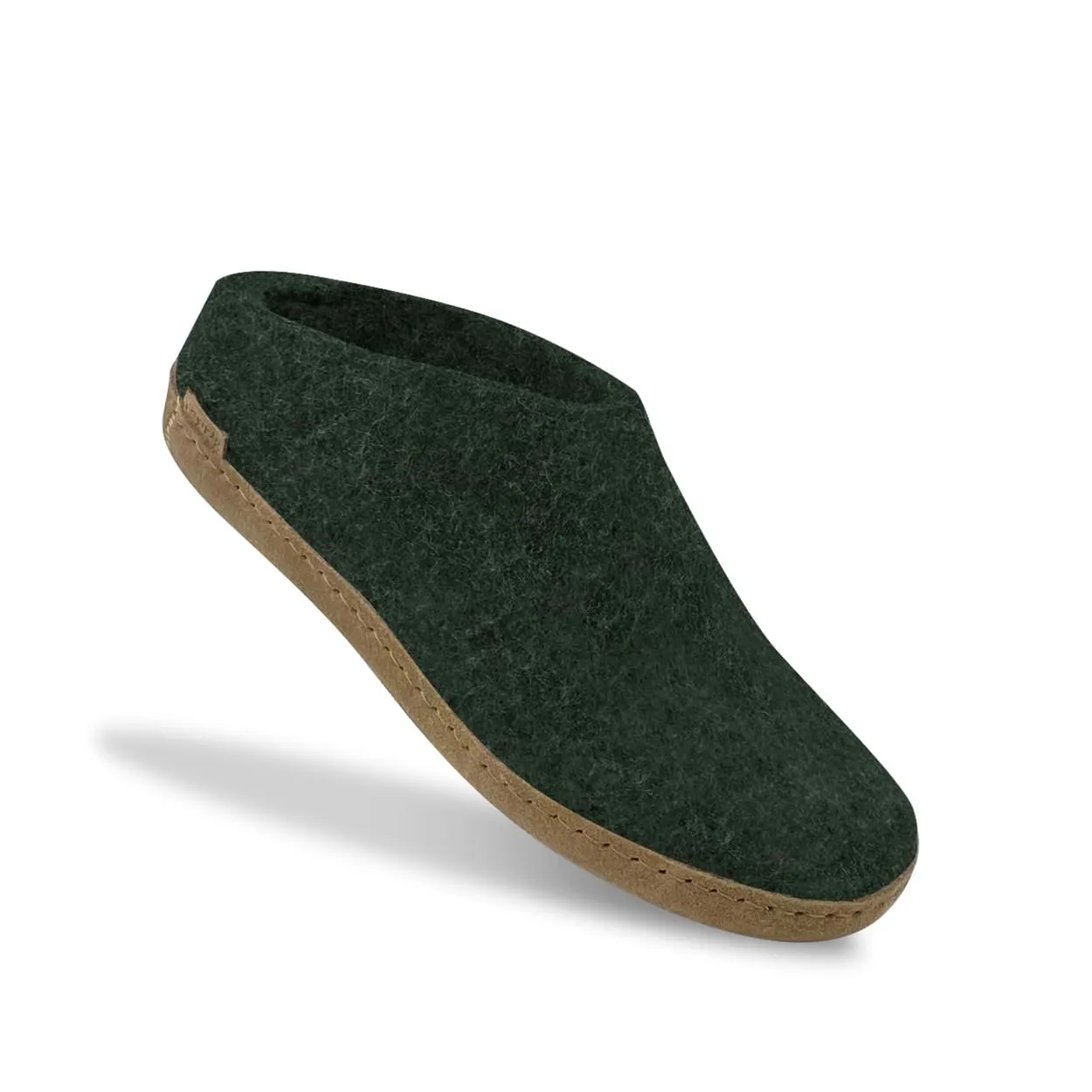 Slip-on with leather sole - Forest