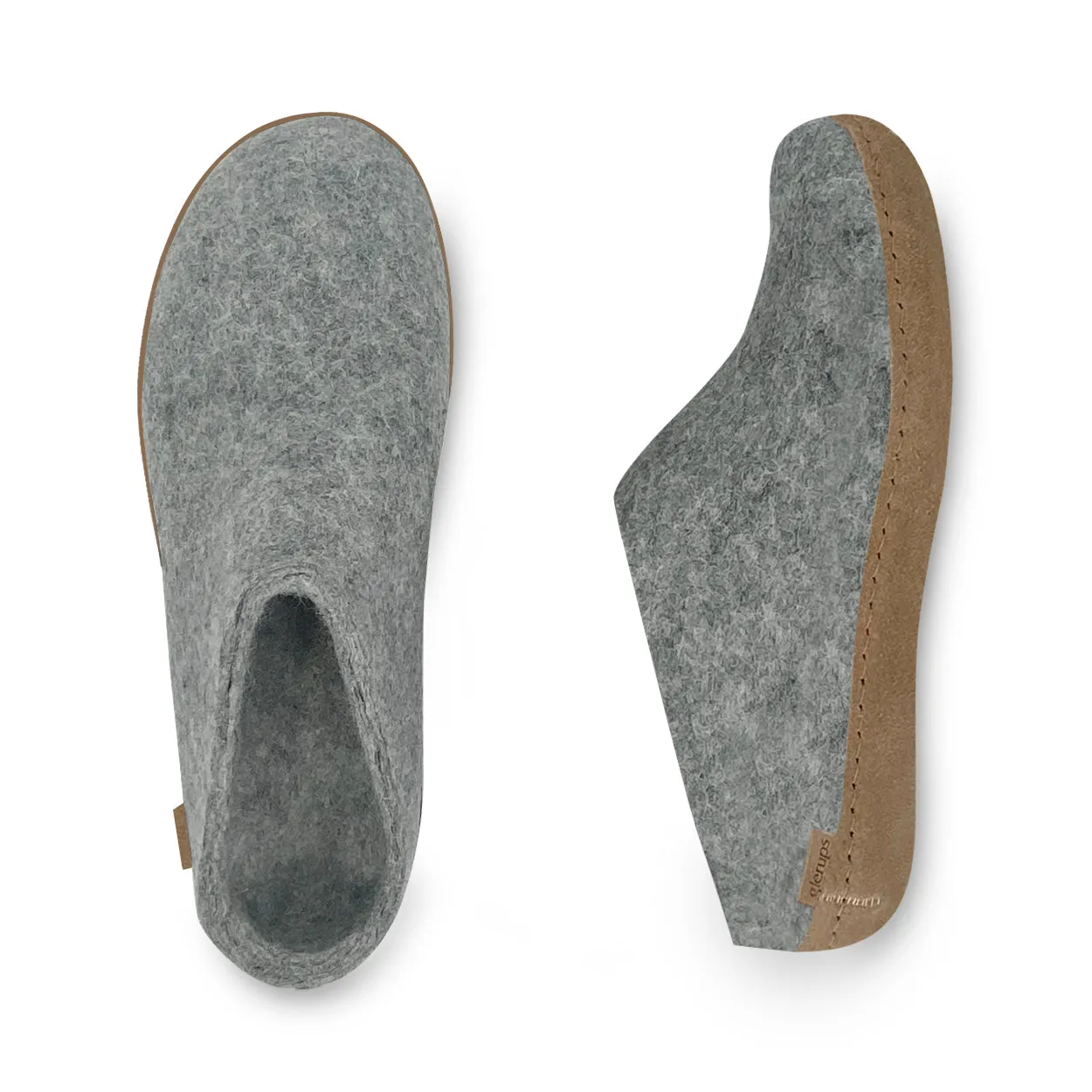 Slip-on with leather sole - Grey