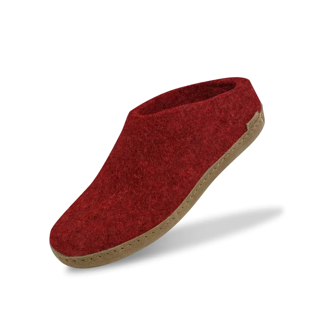 Slip-on with leather sole - Red