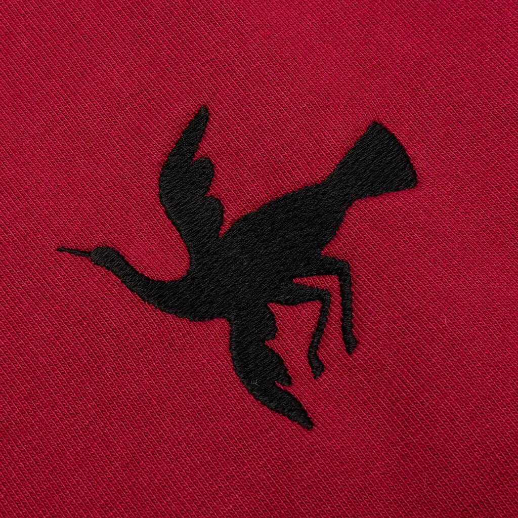 Snaked by a Horse Crewneck Sweatshirt - Beet Red