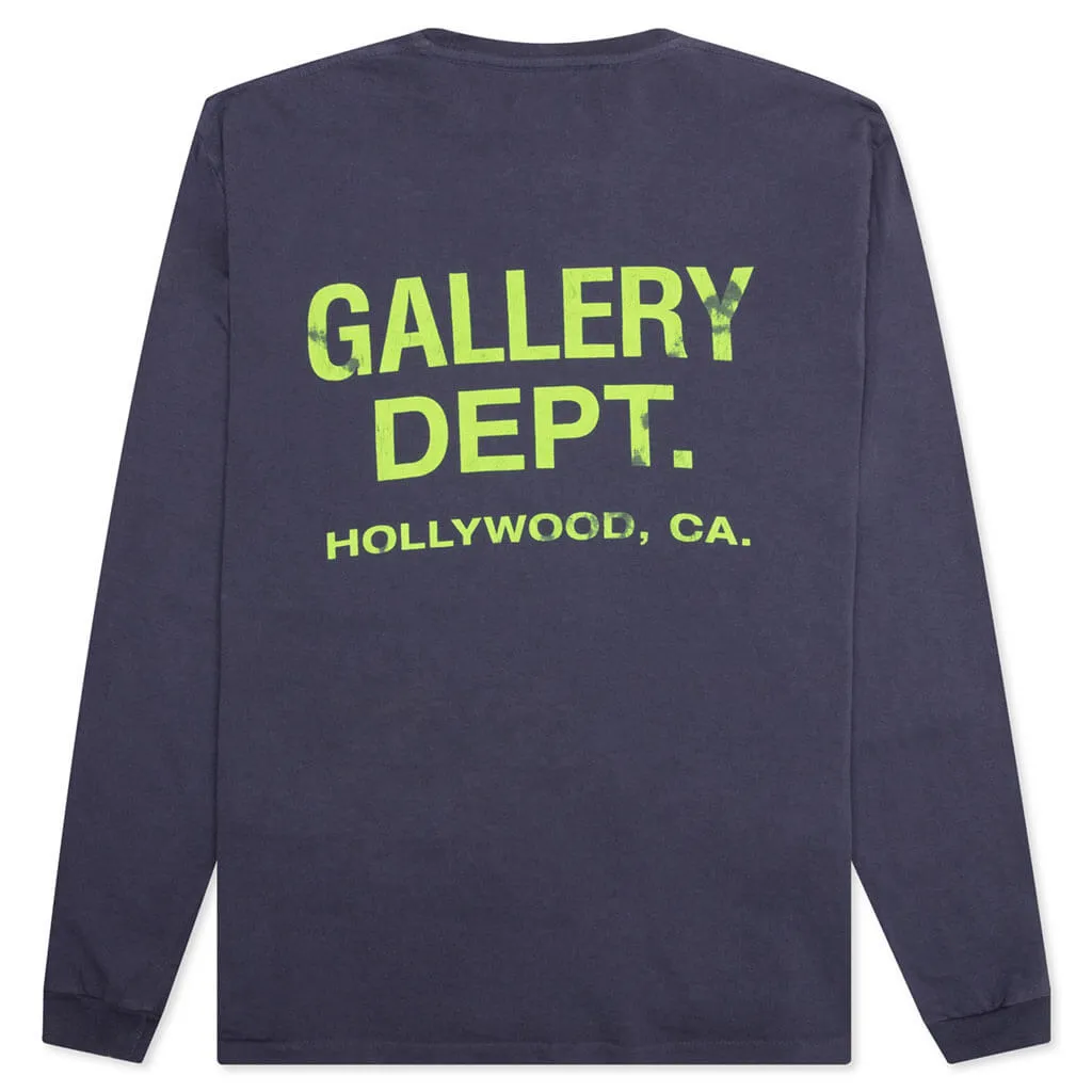 Souvenir L/S Tee - Navy