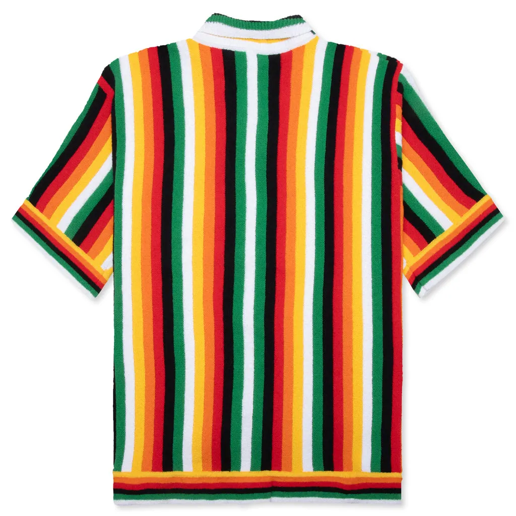 Striped Towelling Shirt - Multi