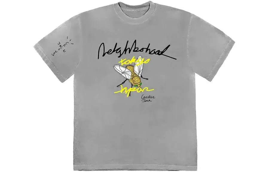 Travis Scott Cactus Jack x Neighborhood Carousel T-shirt Grey