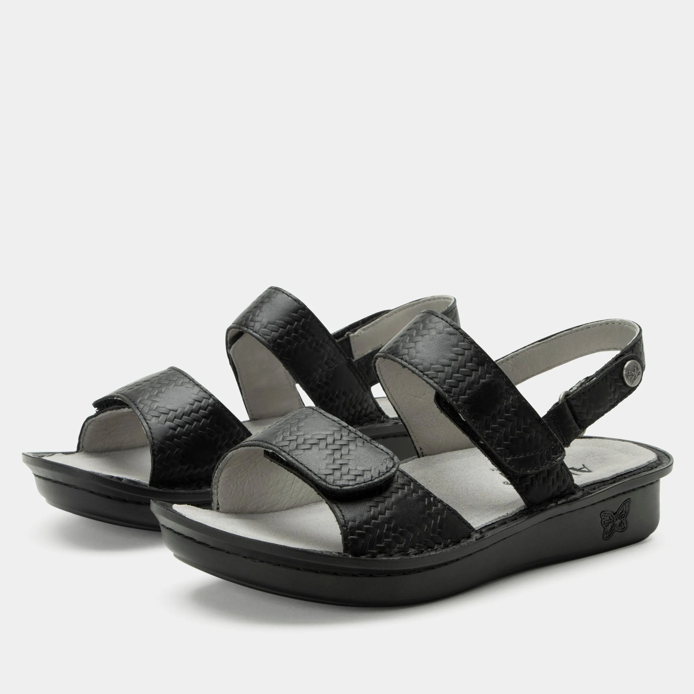 Verona Basketry Black Sandal