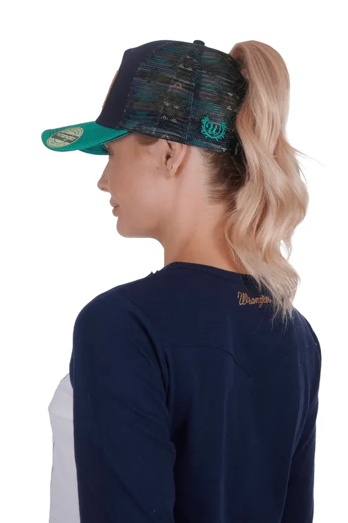 Wrangler Cap Zoe HP Trucker Ponytail Style